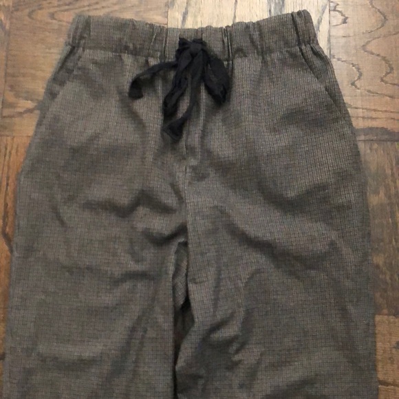 Zara elastic waist checked wide leg pants S - Picture 1 of 3